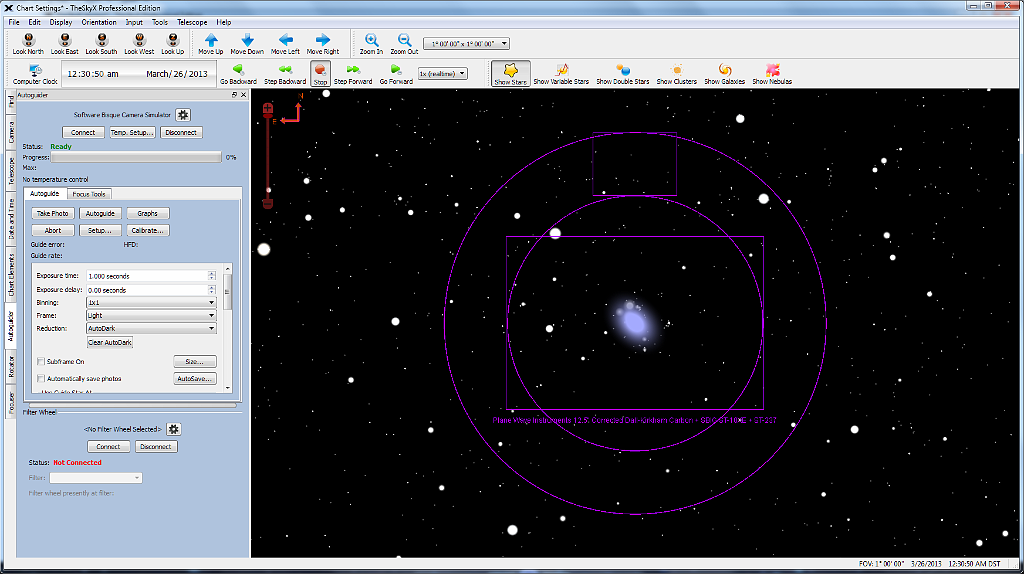 06d TheSkyX screen dump showing autoguider.png - TheSkyX will also use my guide camera to keep the scope on target.